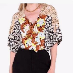 Cabi Patchwork Top